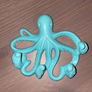 Teal Octopus Wall Hook